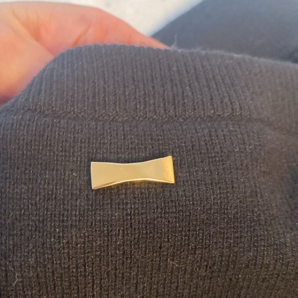 Kate Spade Wool Cashmere Blend "Do Wonders" Persian Lamb Front Sweater - Picture 8 of 10